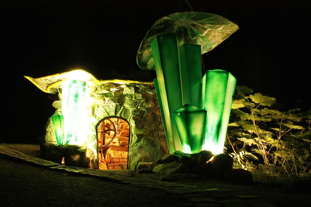 Inside the Enchanted Forest at night! Photo: Enchanted Forest
