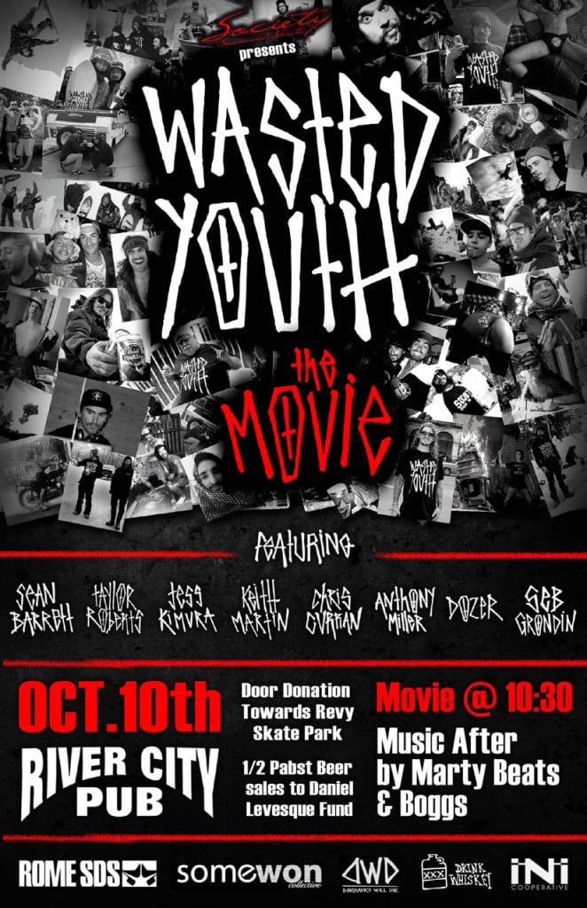 The premiere poster. Photo: Wasted Youth