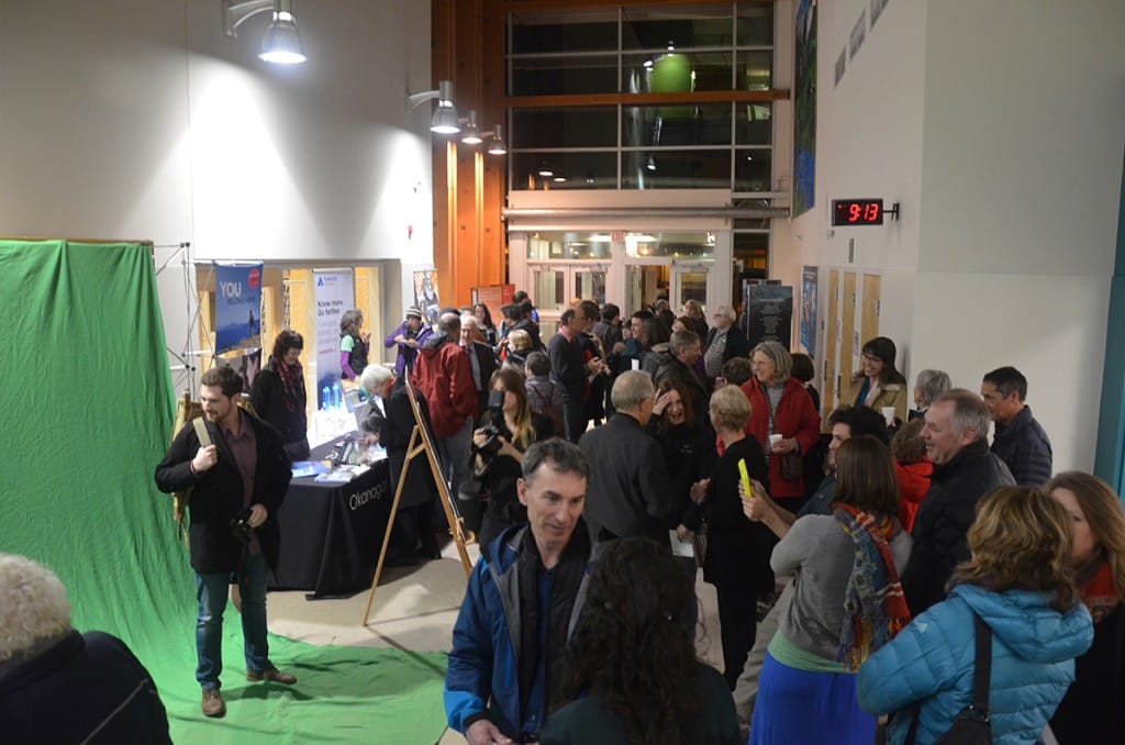 There were over 200 people at the Land of Thundering Snow opening. Photo: Aaron Orlando/Revelstoke Mountaineer