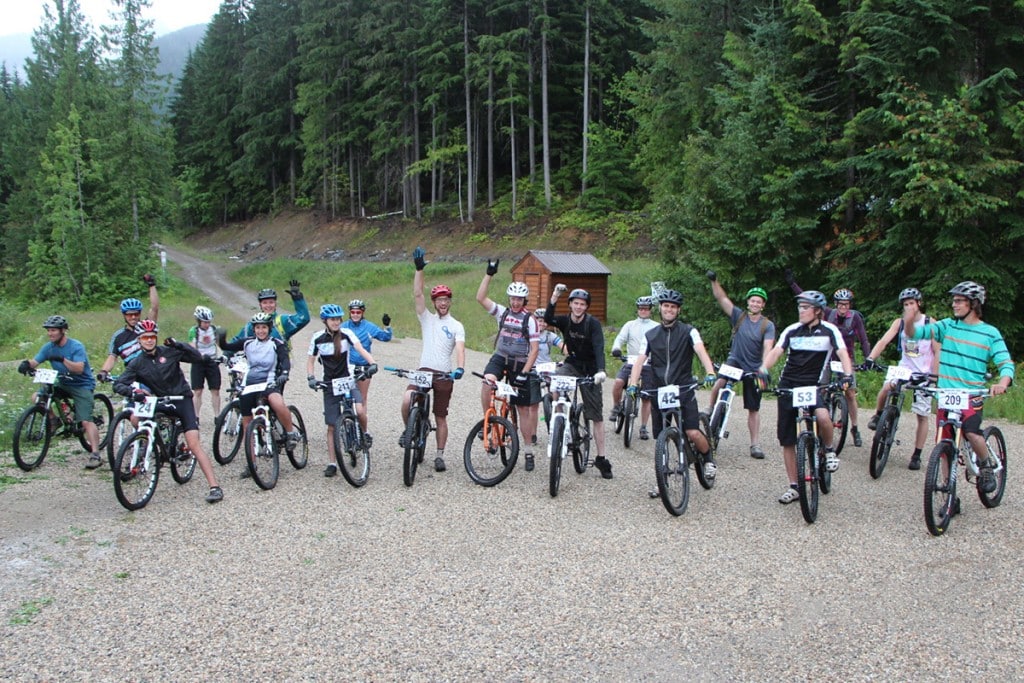 Revelstoke Cycling Association club members 2014, courtesy of the Revelstoke Cycling Association