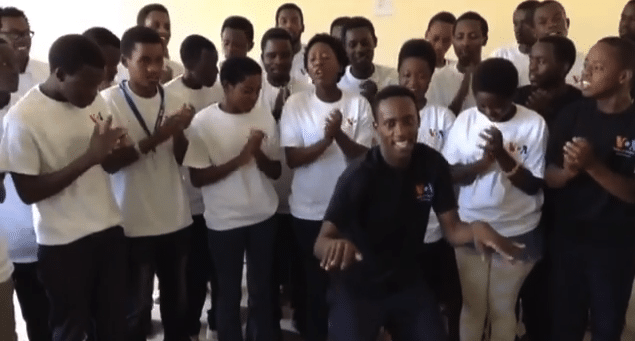 The Nyundo School of Music in action. Photo: screen grab Rise and Shine Rwanda video.