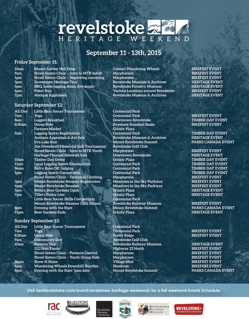 RevelstokeHeritage_ScheduleEventsPoster