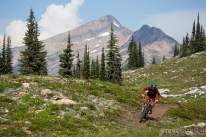 Riding the trails from Sol Mountain Lodge. Photo: Steve Shannon