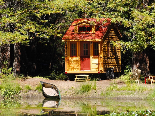 This tiny house design called the Linden inspires idyllic living daydreams. Photo: Tumbleweed Tiny House Company