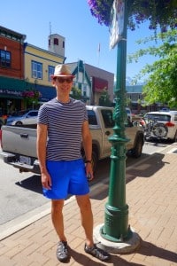 Jeff Lookkong wears Massimo Dutti and a Winners' hat. Photo: Emily Kemp/Revelstoke Mountaineer.