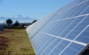 This photo of a solar energy generator dated January 15, 2016 in Mexico is entitled "Inauguración de la Fábrica de Paneles Solares "Iusasol." Creative Commons licensed photo from the Presidencia de la República Mexicana Flickr feed at https://www.flickr.com/photos/presidenciamx/ The photo we used is very mundane amongst others in this series, featuring Mexican president Enrique Peña Nieto attending the opening ceremony for a factory that makes solar panels. Imagine a facility like this in Revelstoke?