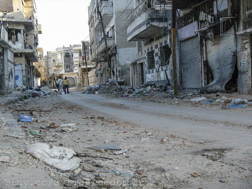 Early 2012. Destruction in the old quarter of the city of Homs, Syria. Photo: Freedom House CC 2.0