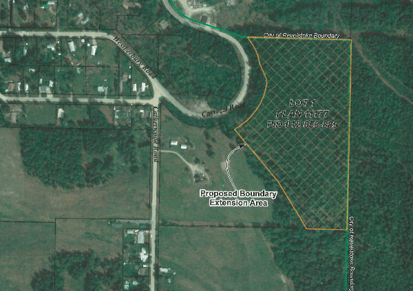 The area that was successfully annexed into the City of Revelstoke. Photo: council documents