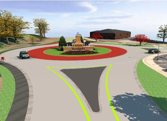 Construction on the Wright Street roundabout is hoped to begin in fall 2016. Photo: McElhanney Consulting Services