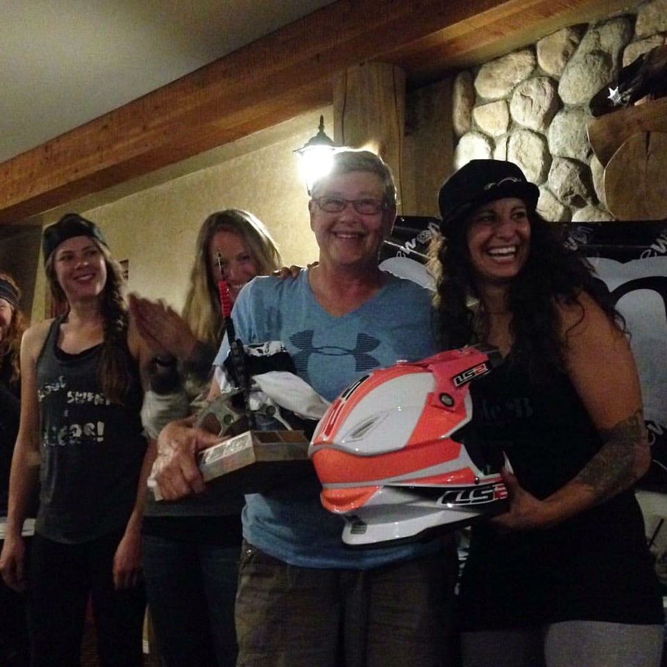 Rally winner Maureen 'Mo' Hutchinson from Peachland. Photo: Ryen Dunford