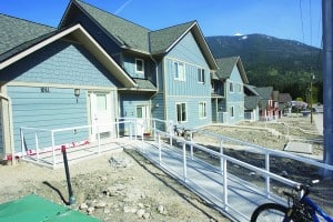 Revelstoke's Bridge Creek affordable housing project was finished this year and added 12 units to the market. Photo: Aaron Orlando