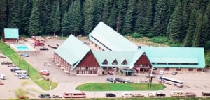 Glacier Park Lodge aerial view. Photo: Glacier Park Lodge website screenshot