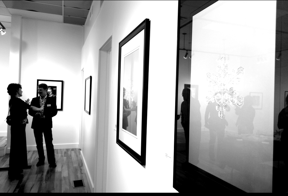 Exhibitions opening nights at the Revelstoke Visual Arts Centre are a popular event in the Revelstoke community. Photo: Emily Kemp/Revelstoke Mountaineer