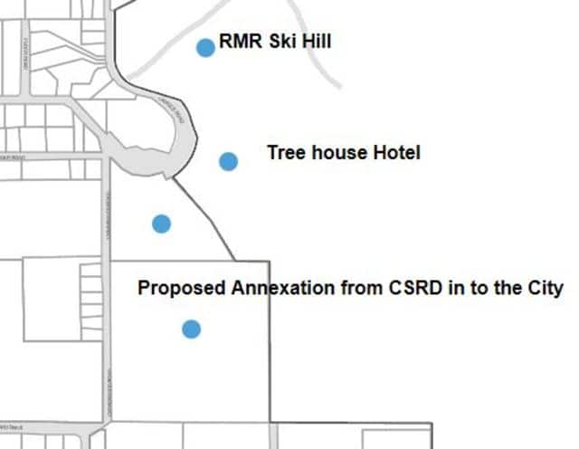 The location of the proposed properties to be annexed. Photo: contributed
