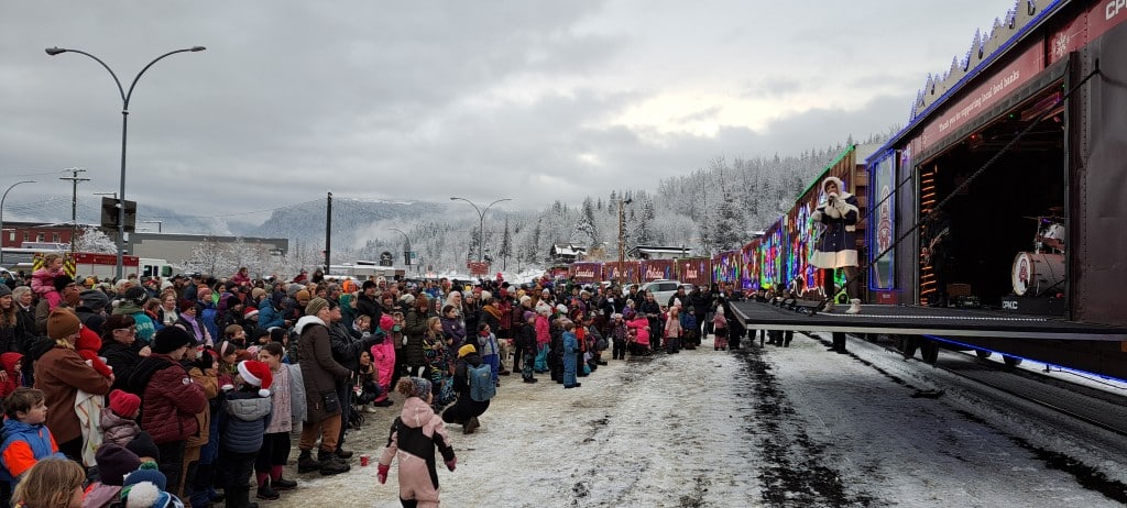CPKC Holiday Train performances at Revelstoke
