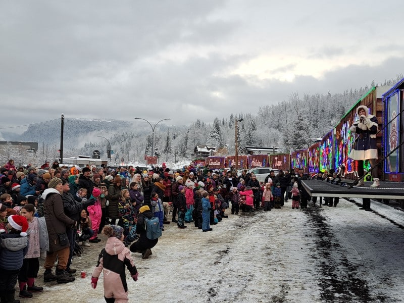 CPKC Holiday Train performances at Revelstoke
