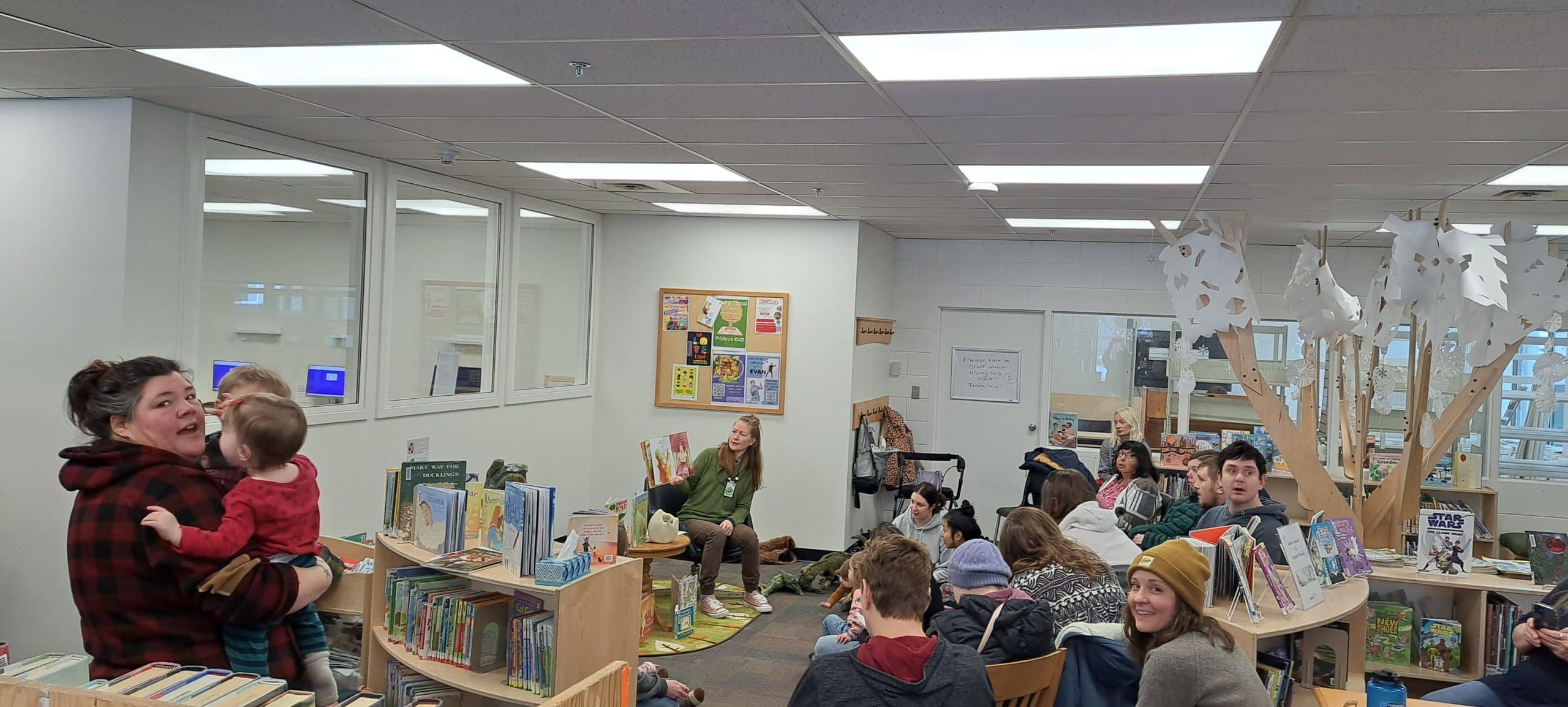 Revelstoke winter at the local library